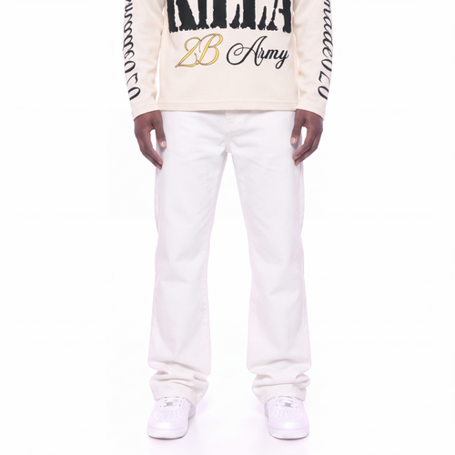 Denim bianco candido