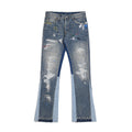 Flared Wide-Leg Jeans