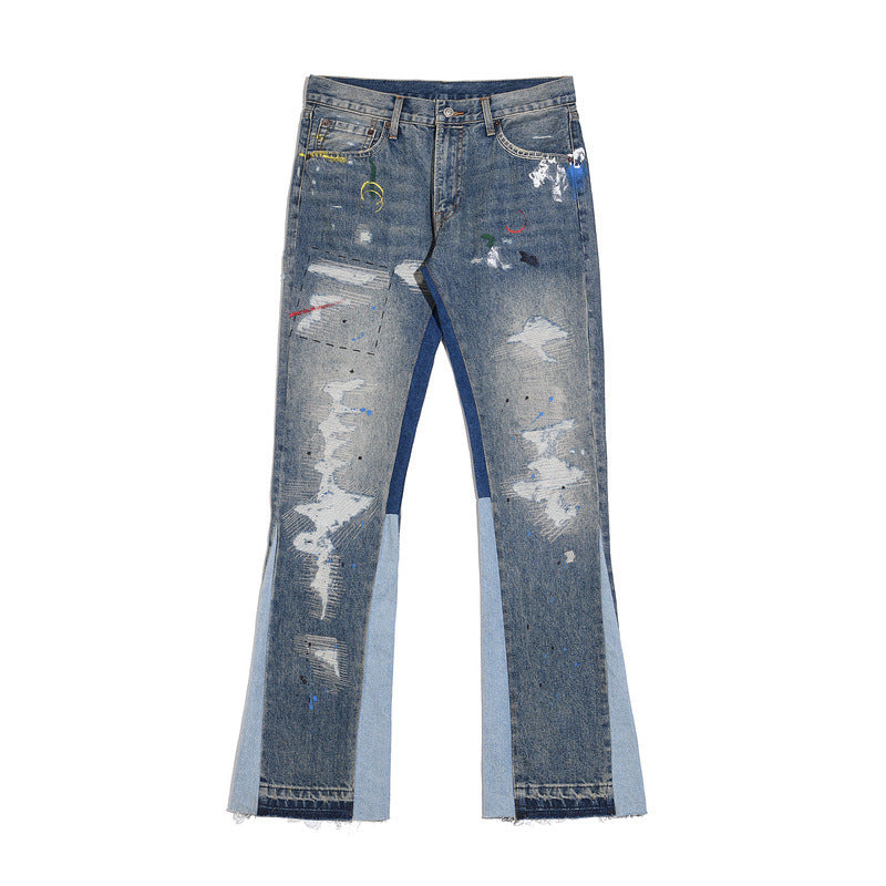 Flared Wide-Leg Jeans