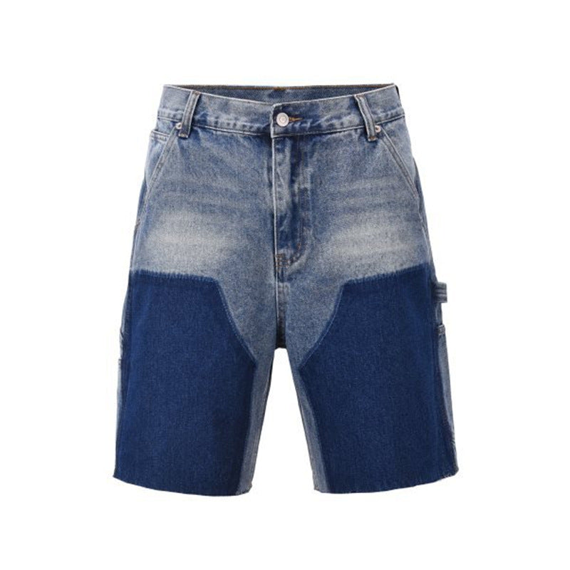 Washed Denim Shorts