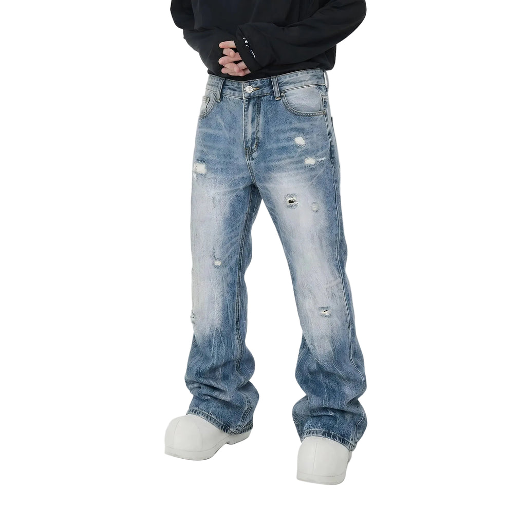 Ripped Bootcut Jeans