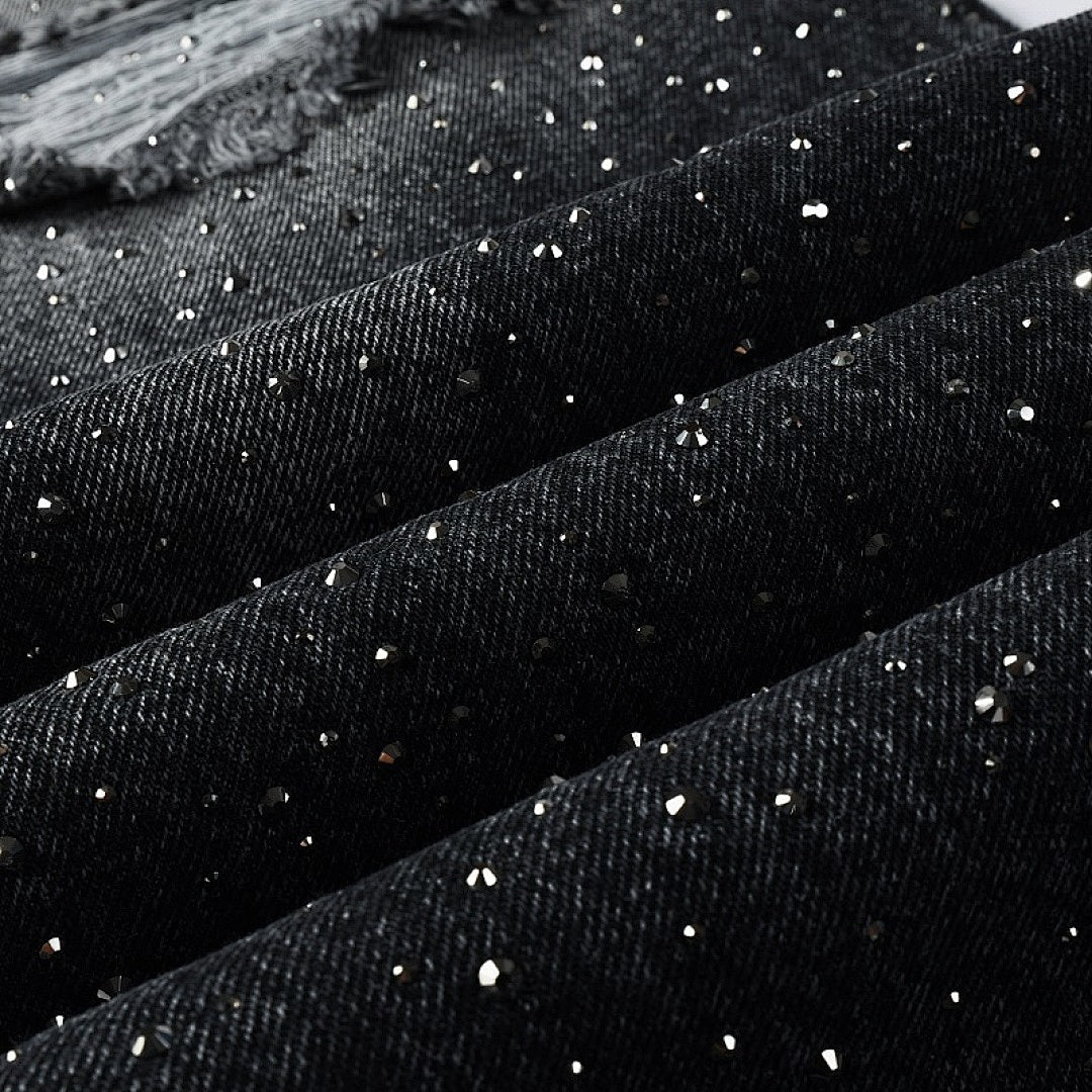 Noir Crystal Denim