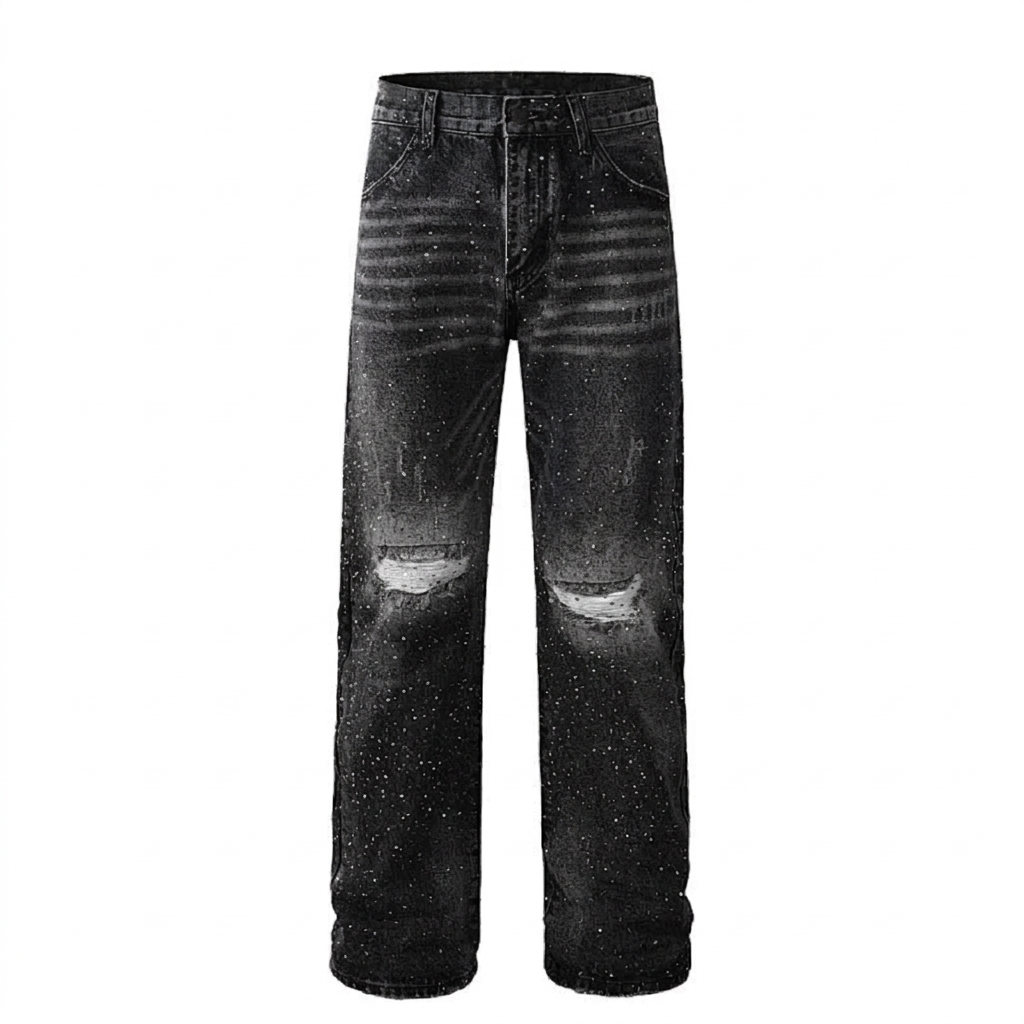 Noir Crystal Denim
